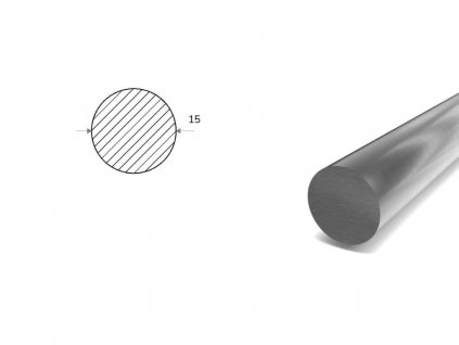 Nerezová guľatina 15 mm - ťahaná (1.4057)