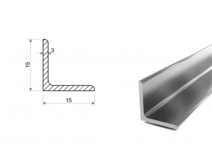 Nerezový L Profil 15x15x3 (1.4301/7)