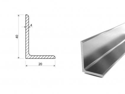 Nerezový L Profil 40x20x4 (1.4301/7)