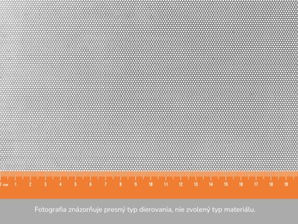 Dierovaný plech RV 0,75-1,5 - 1x2 m, hrúbka 0,75 mm