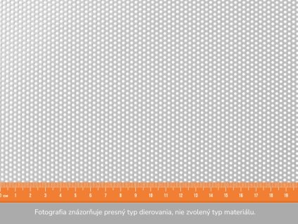 Dierovaný plech RV 4-5 - 1x2 m, hrúbka 1,5 mm