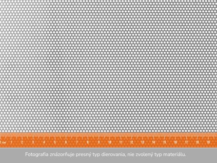 Dierovaný plech RV 1,5-2,5 - 1x2 m, hrúbka 1 mm