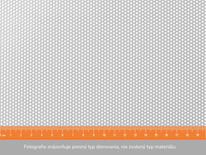 Dierovaný plech RV 1,5-3 - 1x2 m, hrúbka 1,5 mm