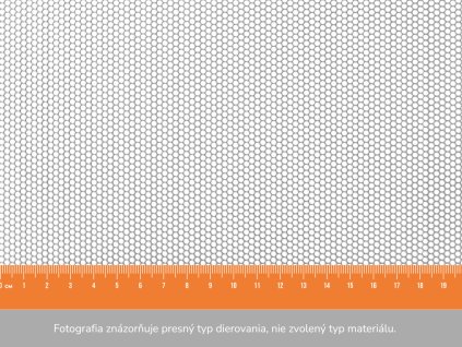 Dierovaný plech RV 2-2,5 - 1x2 m, hrúbka 1 mm