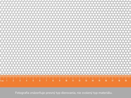 Dierovaný plech RV 2,5-4 - 1x2 m, hrúbka 2 mm