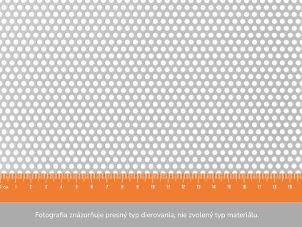 Dierovaný plech RV 3-5 - 1x2 m, hrúbka 1,5 mm