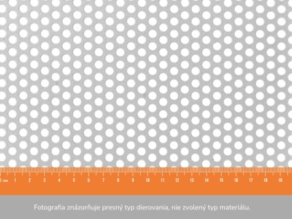 Dierovaný plech RV 5-8 - 1x2 m, hrúbka 1 mm