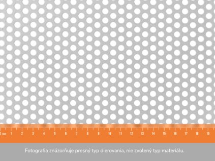 Dierovaný plech RV 5-8 - 1x2 m, hrúbka 1,5 mm