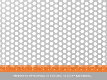 Dierovaný plech RV 6-9- 1x2 m, hrúbka 1,5 mm