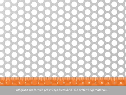 Dierovaný plech RV 8-11- 1x2 m, hrúbka 1,5 mm