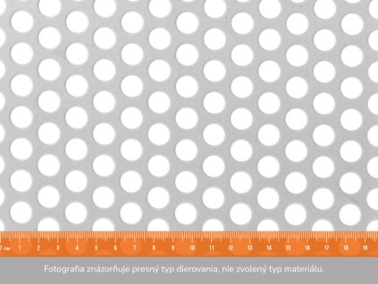 Dierovaný plech RV 10-15- 1x2 m, hrúbka 3 mm