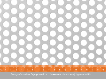 Dierovaný plech RV 10-15- 1x2 m, hrúbka 5 mm