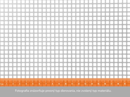 Dierovaný plech QG 6-9 - 1x2 m, hrúbka 0,8 mm