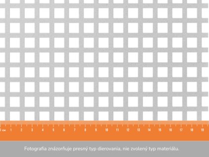Dierovaný plech QG 8-12 - 1x2 m, hrúbka 1 mm