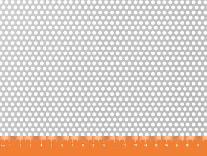 Dierovaný plech pozinkovaný RV 3-5 - 1,25x2,5 m, hrúbka 1 mm