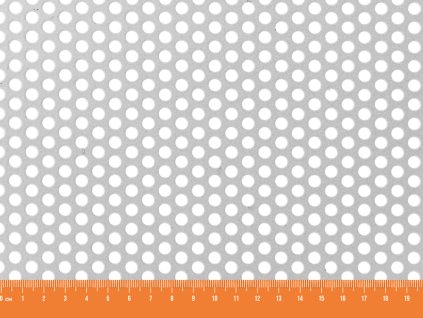 Dierovaný plech pozinkovaný RV 5-8 - 1,25x2,5 m, hrúbka 1 mm