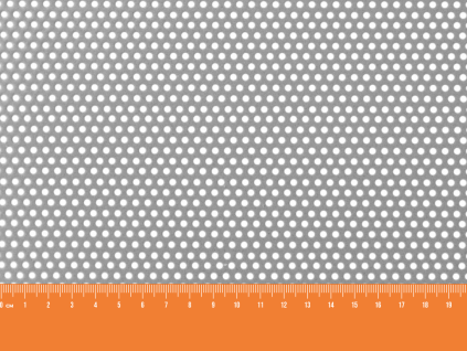 Dierovaný plech pozinkovaný RV 2-3,5 - 1x2 m, hrúbka 1 mm