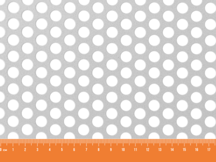 Dierovaný plech pozinkovaný RV 8-12 - 1x2 m, hrúbka 1,5 mm