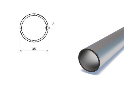 Trubka bezošvá presná 35x3