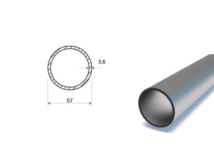 Trubka bezošvá hladká 57x3,6 (P235TR2)