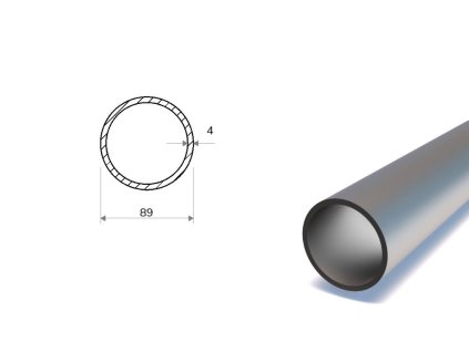 Trubka bezošvá 89x4