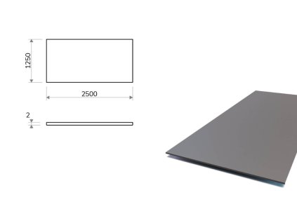Oceľový plech 1,25x2,5 m, hrúbka 2 mm (S355)_1