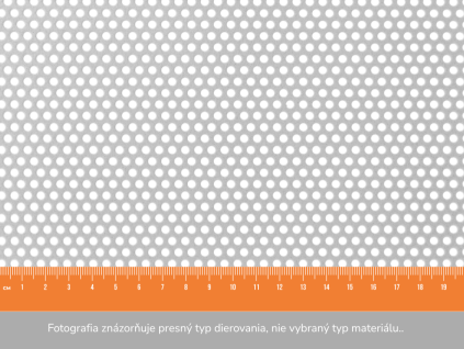 Dierovaný plech RV 5-8 - 1x2 m, hrúbka 5 mm