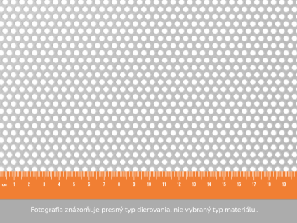 Dierovaný plech RV 3-5 - 1x2 m, hrúbka 0,8 mm
