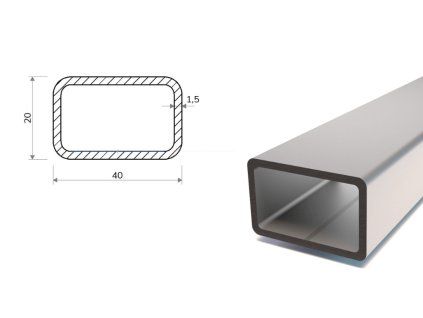 Pozinkovaný jokel 40x20x1,5