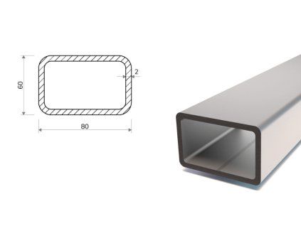 Pozinkovaný jokel 80x60x2