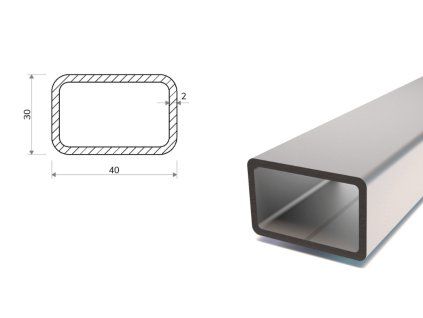 Pozinkovaný jokel 40x30x2
