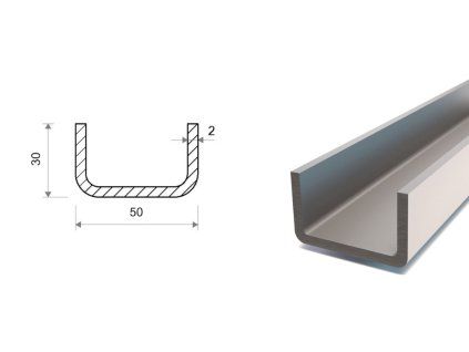 U profil pozinkovaný 30x50x30x2_1