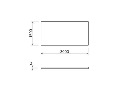 Eloxovaný hliníkový plech 1,5×3 m, hrúbka 2 mm – elox 10 µm Natural + fólia_2