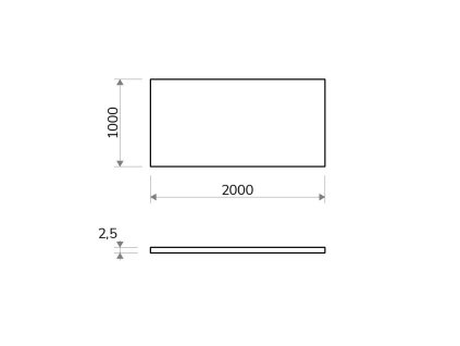 Eloxovaný hliníkový plech 1×2 m, hrúbka 2,5 mm – elox 10 µm Natural + fólia_2