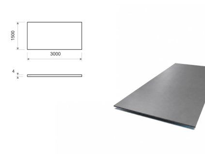 Morený plech 1,5x3 m, hrúbka 4 mm (S355)