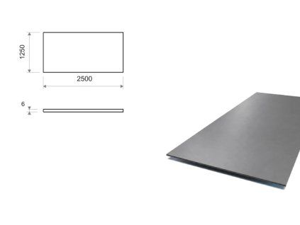 Morený plech 1,25x2,5 m, hrúbka 6 mm (S355)