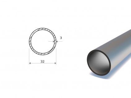 Trubka bezošvá presná 32x3