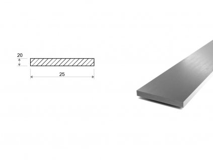 Nerezová pásovina 25x20 (1.4301/7)