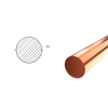 Medená tyč kruhová 10 mm – ťahaná