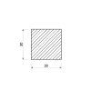 Štvorcová ocel 30x30 (S355) mm_2