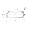 Oceľová oválna rúra 30x15x1,5_2