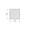 Štvorcová tyč 120x120 mm_2