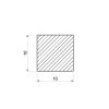 Štvorcová tyč 10x10 mm - ťahaná_2