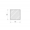 Štvorcová tyč 12x12 mm_2