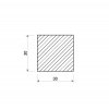 Štvorcová tyč 30x30 mm_2