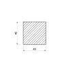 Štvorcová tyč 40x40 mm (S355)_2