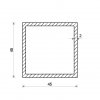 Hliníkový jokel 45x45x2 (EN 6060)_2
