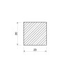 Hliníková tyč štvorcová 20x20 mm (EN 6060)_2