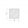 Hliníková tyč štvorcová 70x70 mm (EN 6082)_2