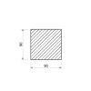 Hliníková tyč štvorcová 90x90 mm (EN 6082)_2